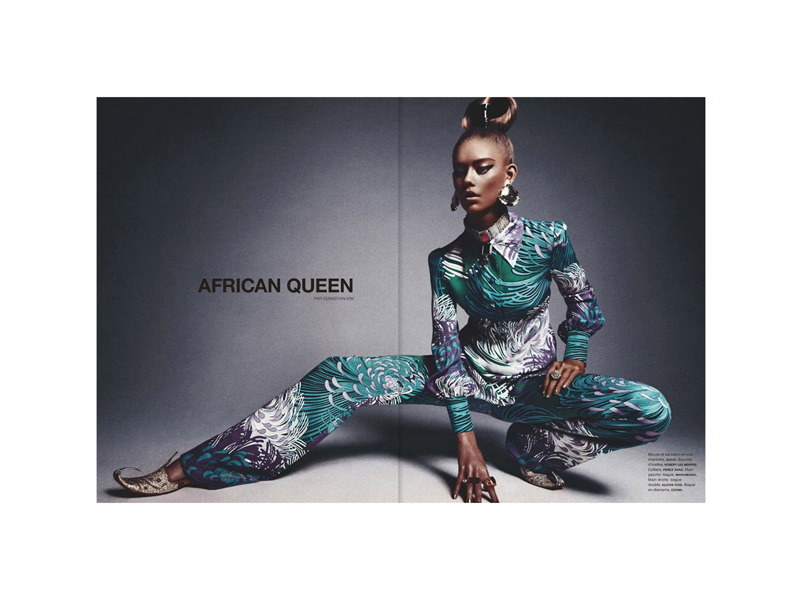 editorial de moda African Queen
